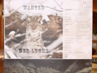 Tafel der Wanderausstellung "Wanted: der Luchs"