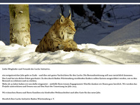 Weihnachtskarte 2022 der Luchs-Initiative Baden-Wrttemberg e. V.