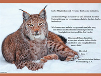 Weihnachtskarte 2014 Luchs-Initiative